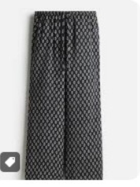 H&M Pants - H&M Divided Black & Cream Printed Drawstring Pants | Loose Fit | Beachy & Boho